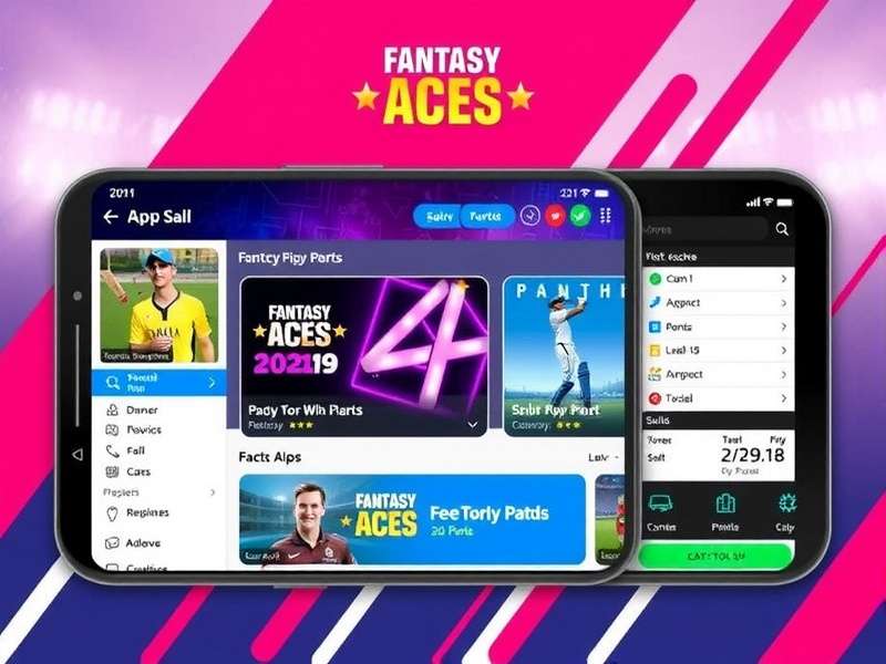 Fantasy Aces T20 Mobile App Homepage